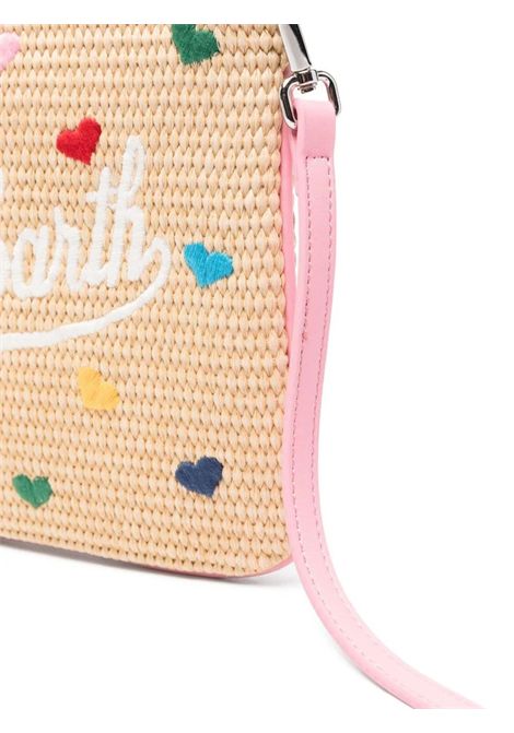 Pochette con tracolla SAINT BARTH | PAR0021 PARISIENNE STRAW00344L MINI HEARTS COL EMB